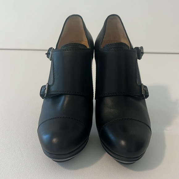 Lanvin high heel black leather boots size 39 1/2 - Picture 2 of 7